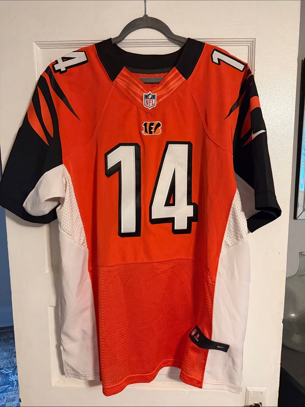 Nike Cincinnati Bengals #14 Orange Black White Football Jersey